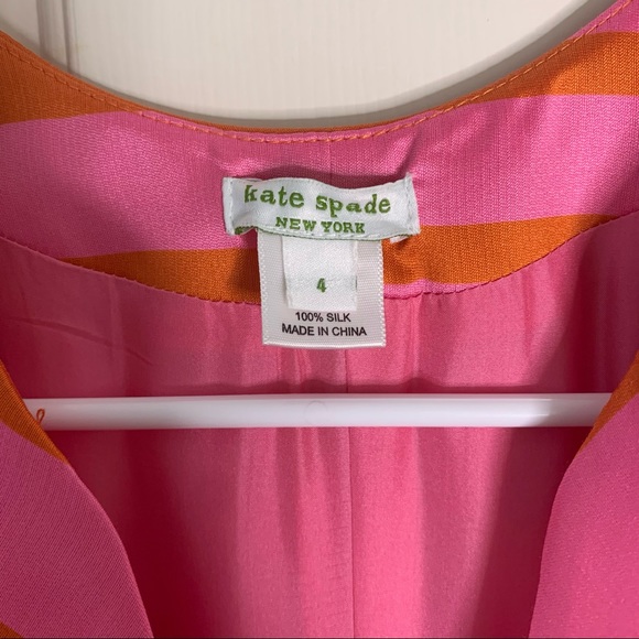 KATE SPADE Pink and Orange Stripes Dress - Picture 5 of 10